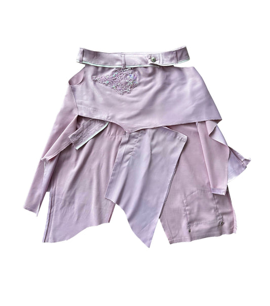 Deconstructed Cutout Skirt